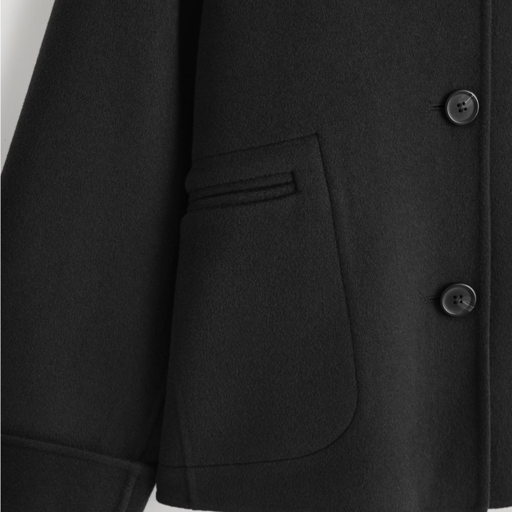 NWT COS DOUBLE-FACED WOOL SHORT JACKET SMALL S - Picture 4 of 11